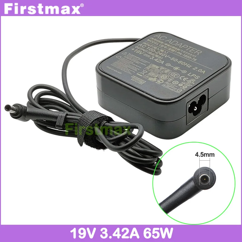 for Asus 19V 3.42A 65W Laptop Charger B400A B400V B400VC B551L B551LA B551LG B551LGV PU450CD PU450VB PU451LA PU451LD EXA1203XH