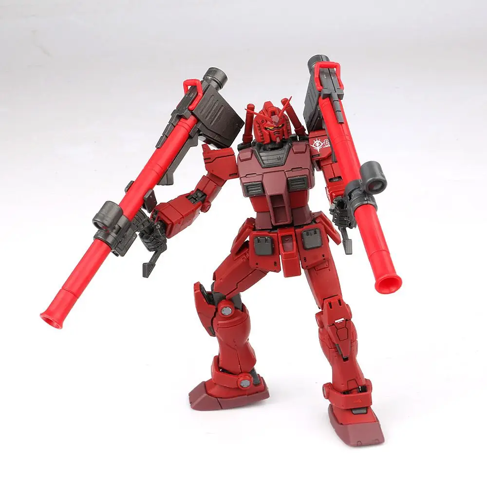 متوفر 012 نموذج HG 1/144 Rx-78-2 الجمعية أطقم منمذجة اللون الأحمر Char Ver عمل أرقام روبوت البلاستيك نموذج أطقم لعبة مخصصة
