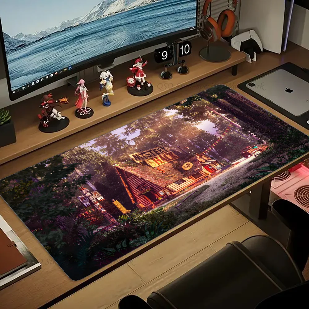 Cartoon Gravity Falls Bill Cipher Mousepad Large Gaming Mouse Pad LockEdge Thickened Computer Keyboard Table Desk Mat