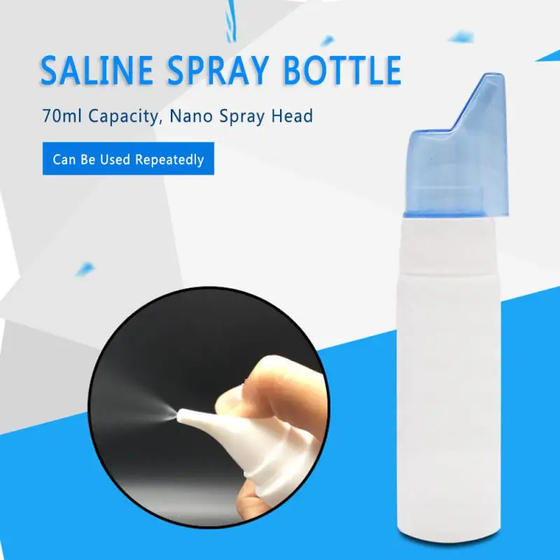 Durable 70ml Nasal Spray Nasal Wash Sinus Rince Nose Cleaner Home Accessories Tools Liquid Storage Bottles Empty Container