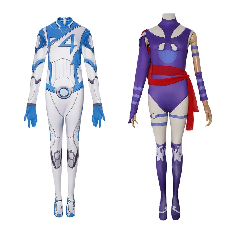 

Women Invisible Susan Luna Cosplay Costumes for Halloween Tight Jumpsuit Set Outfit for Party Carnival