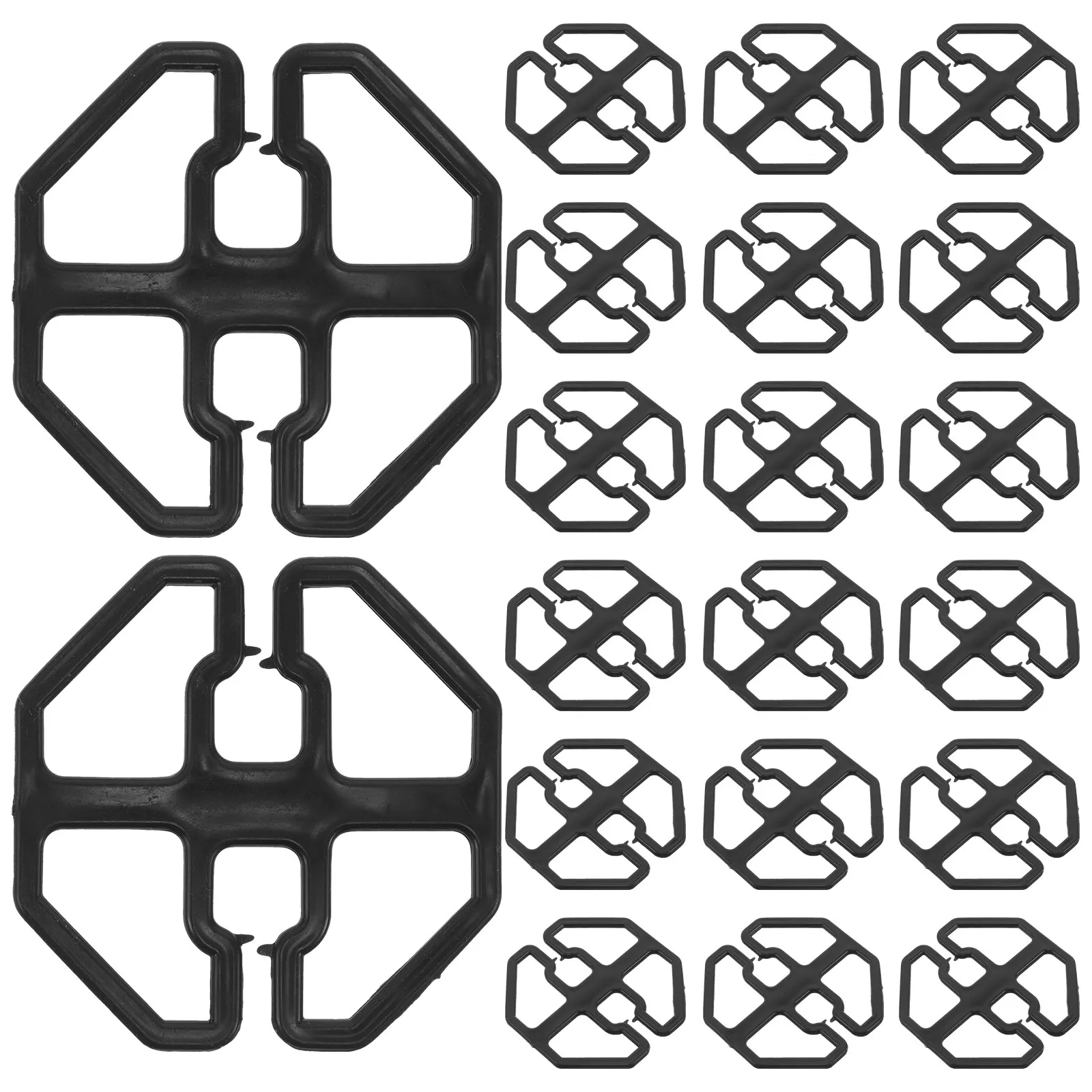 100Pcs Octagonal Seat Buckle Cushion Fixer for Sofa Recliner Dining Chair Anti Slip Plastic Cushion Cover Buckle Seat Cover
