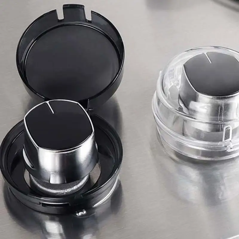 واقيات مقبض الفرن الآمنة للأطفال، متوافقة عالميًا، نسيج بلاستيكي شفاف #5