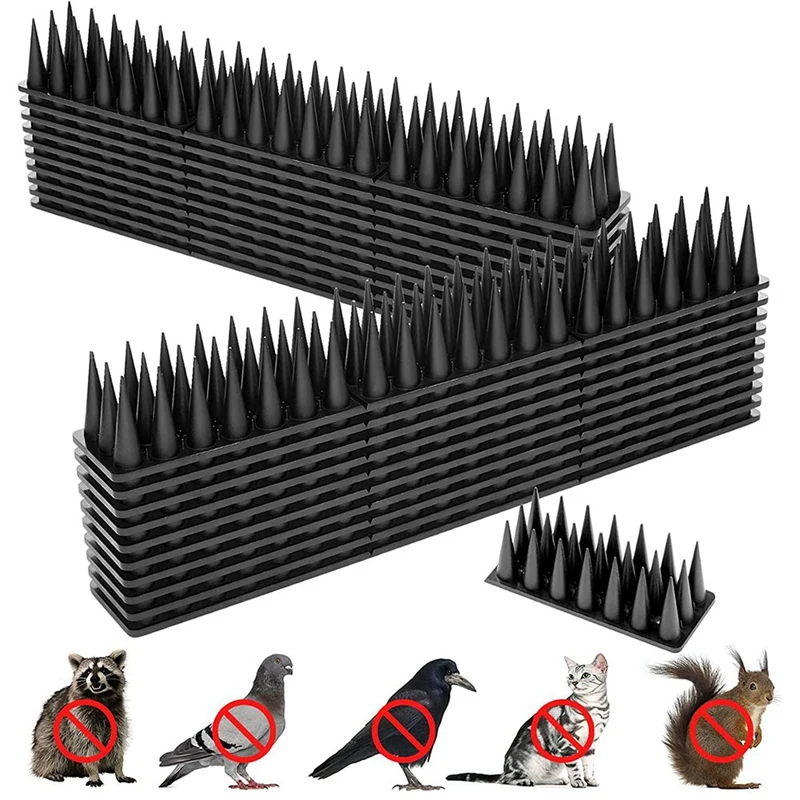 

Bird Spikes,20 Pack Bird Squirrel Pigeon Animal Deterrent Spikes For Outside Anti Bird Spikes Outdoor To Keep Birds