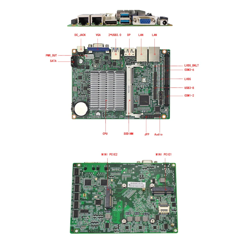 Original Mini ITX Motherboard EP-3160 Intel Celeron N3160 DDR3 Embedded Computer Server Industrial Motherboard with Processor