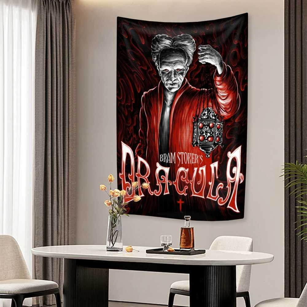 

Classic Love Movie Tapestry Dracula 1992 Wall Hanging Home Decoration Bedroom Or Dormitory Background Cloth Travel Blanket