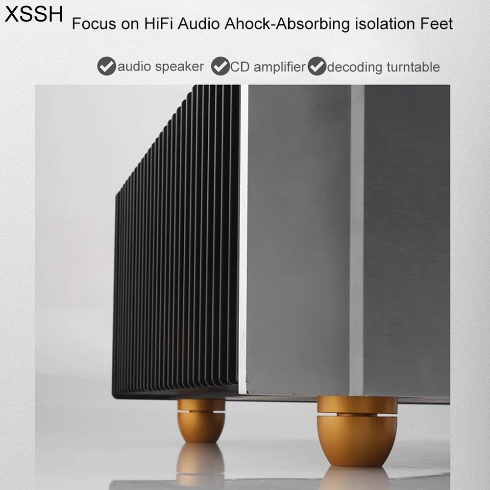 4 шт. керамическое основание амортизатор из нержавеющей стали алюминиевая подставка Pad CD-плеер громкоговоритель усилитель мощности HiFI изоляционные ножки