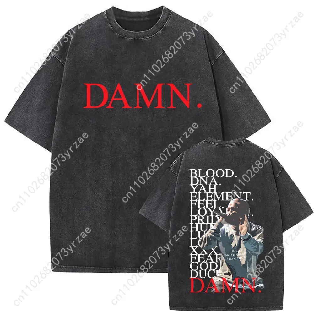 Kendrick Lamar Retro Tshirt Man Woman High Quality Vintage T Shirt Cotton Short Sleeves Fashion T-shirt Soft Breathable Tops