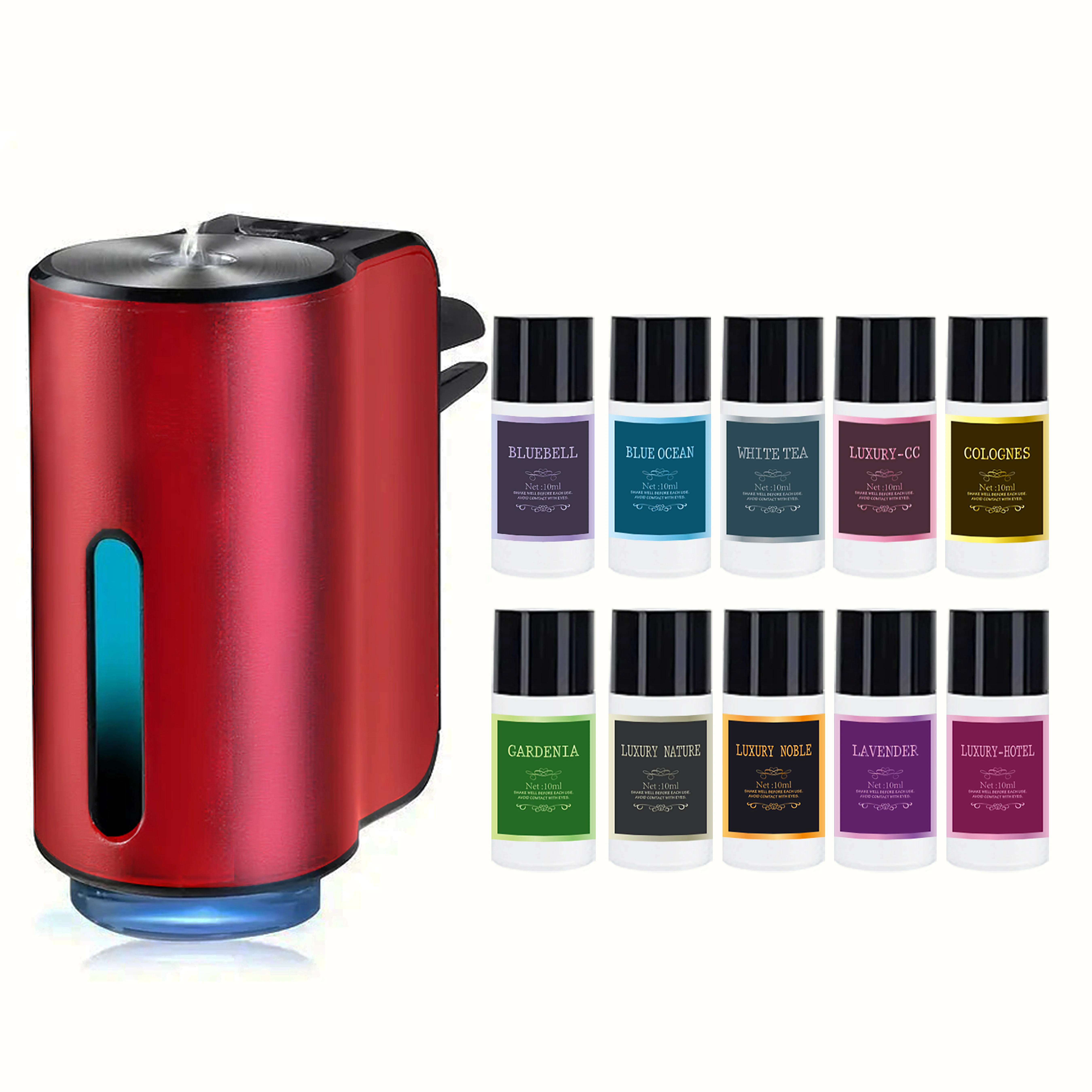 Car Air Freshener, Three Strengths Adjustable, Car Aromatherapy Machine, Portable Freshener Perfume Fragrance