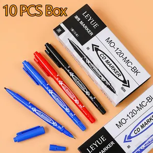 Waterproof Double Face Permanent Markers, Colorful, Oily Ink, Sketching Painting, Art School Material, Station Sleeve, 10 PCS 11 Main Permanent Marker Sales - №10