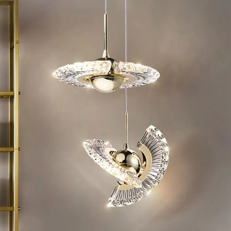 

Designer Creative UFO Bedroom Bedside Small Pendant Light Luxury and Versatile Design Pendant