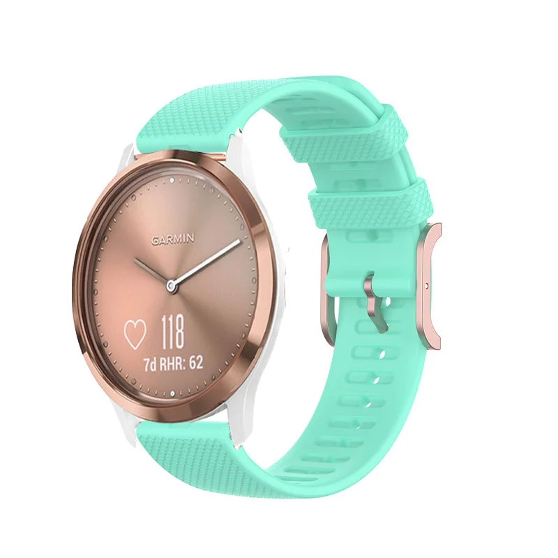 Correa de silicona para reloj Garmin Vivomove HR/3/Vivoactive 4/3/Venu 2/Luxe/Style, Correa de reloj de liberación rápida