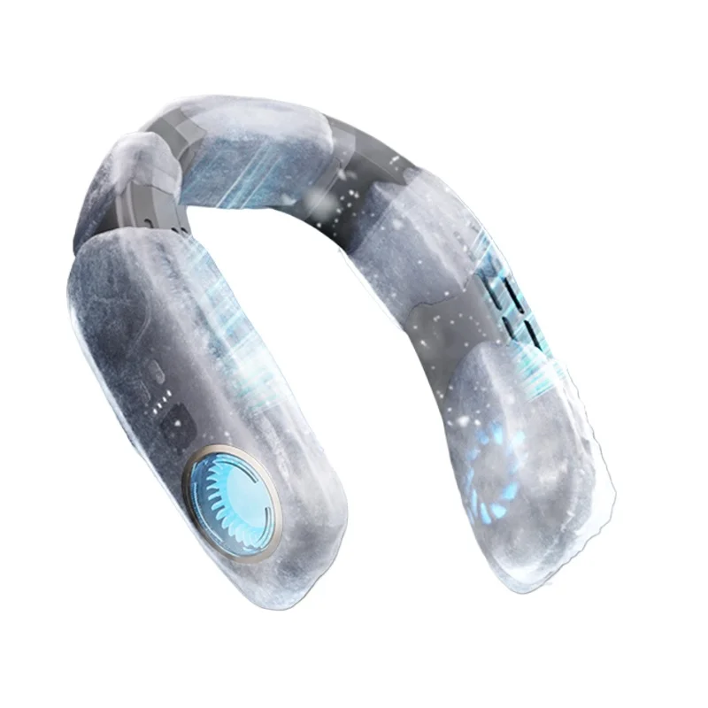 

New Pattern Portable Rechargeable Luxury Air Conditioner Neck Hanging Fan