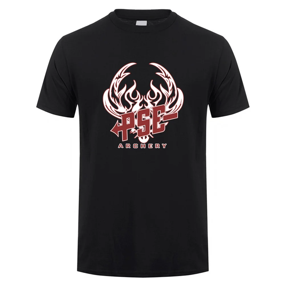 PSE Huntinger Archery T Shirt Men Casual T-shirts Summer Short Sleeve Mans Cool Tops Tshirt LH-030