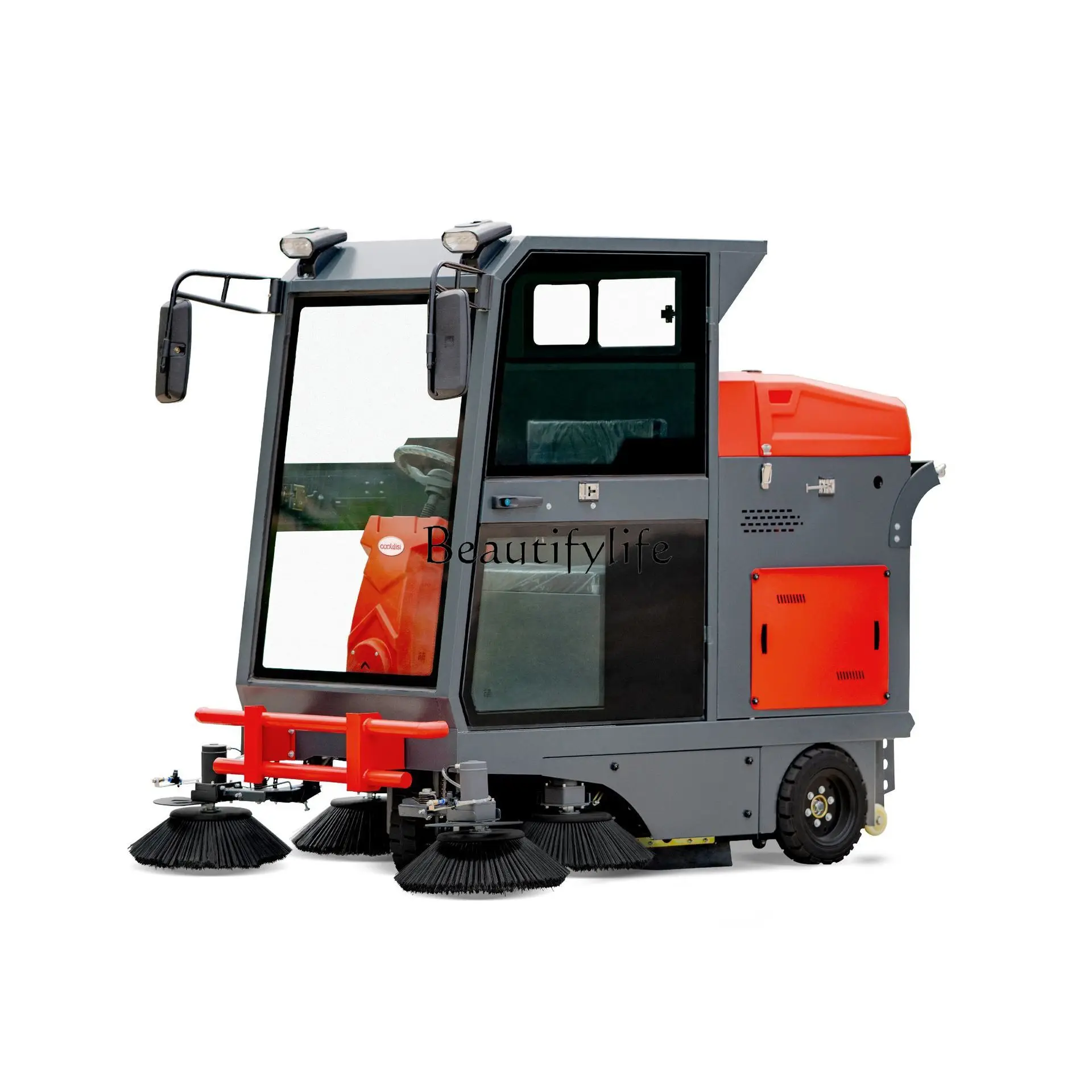 05-S11 drive-on electric sweeper for cleaning leaf dust on cement floor