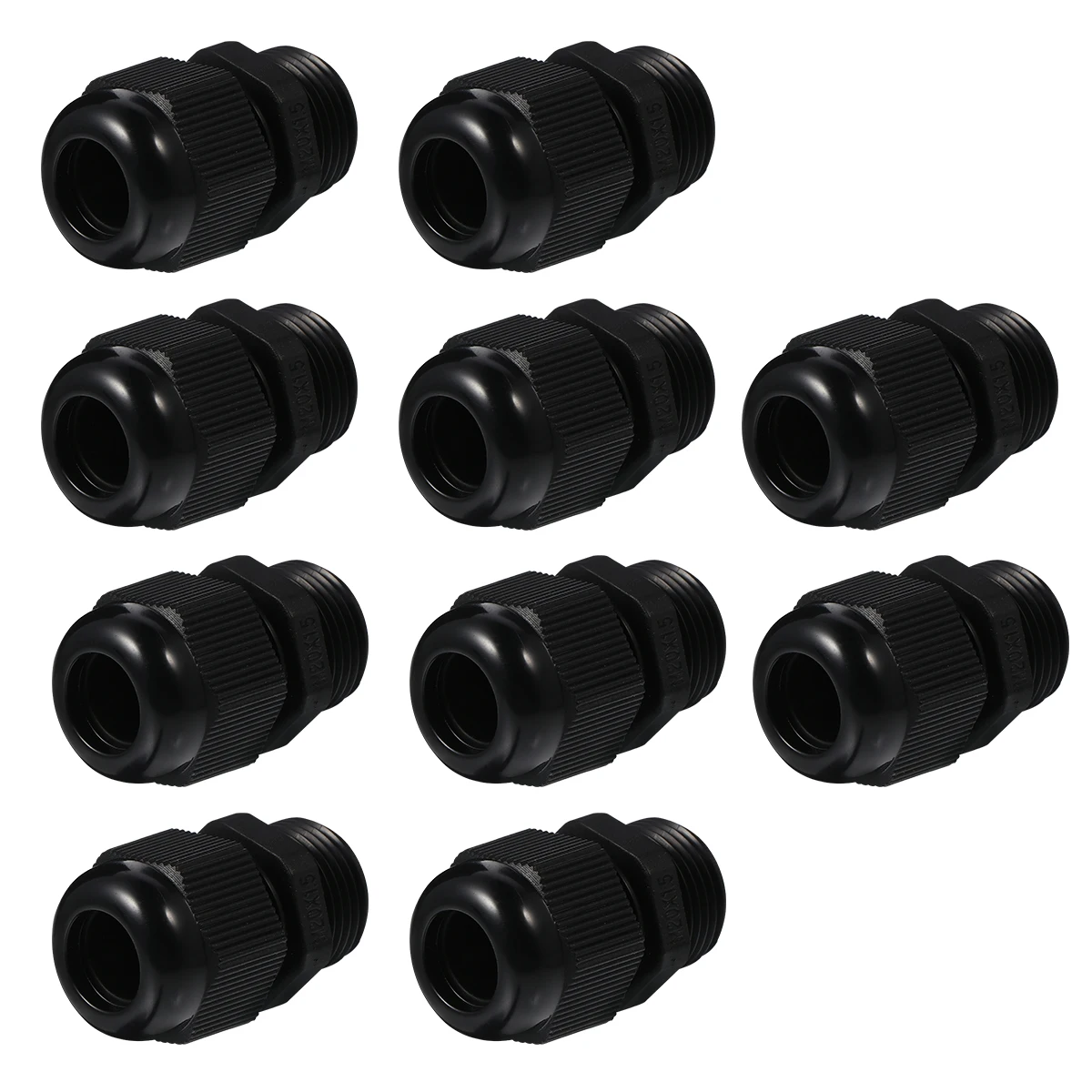

50pcs Waterproof Cable Glands Adjustable Cable Connector Nylon Gland Joint Durable Sealing Screw Multiple Threaded Design Rapid