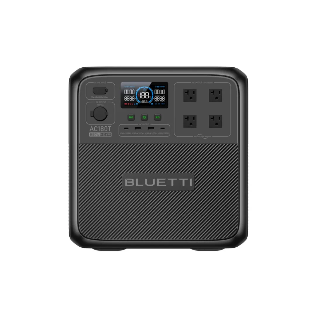 Bluetti Act 180T Ons Plug 1800W 1433wh Draagbare Power Station Zonne-Energie Generator Voor Camping Avonturen Pure Sinus Wave Lifepo4 Batterij