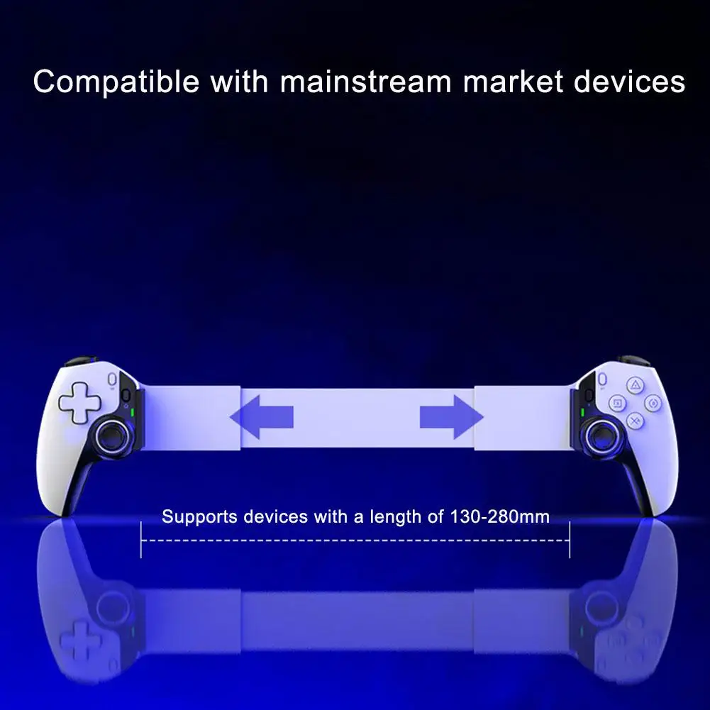 Controlador de juego de estiramiento para teléfono móvil D9, inalámbrico, Bluetooth, PC, tableta para Switch/PS3/PS4, controlador somatosensorial de doble salón