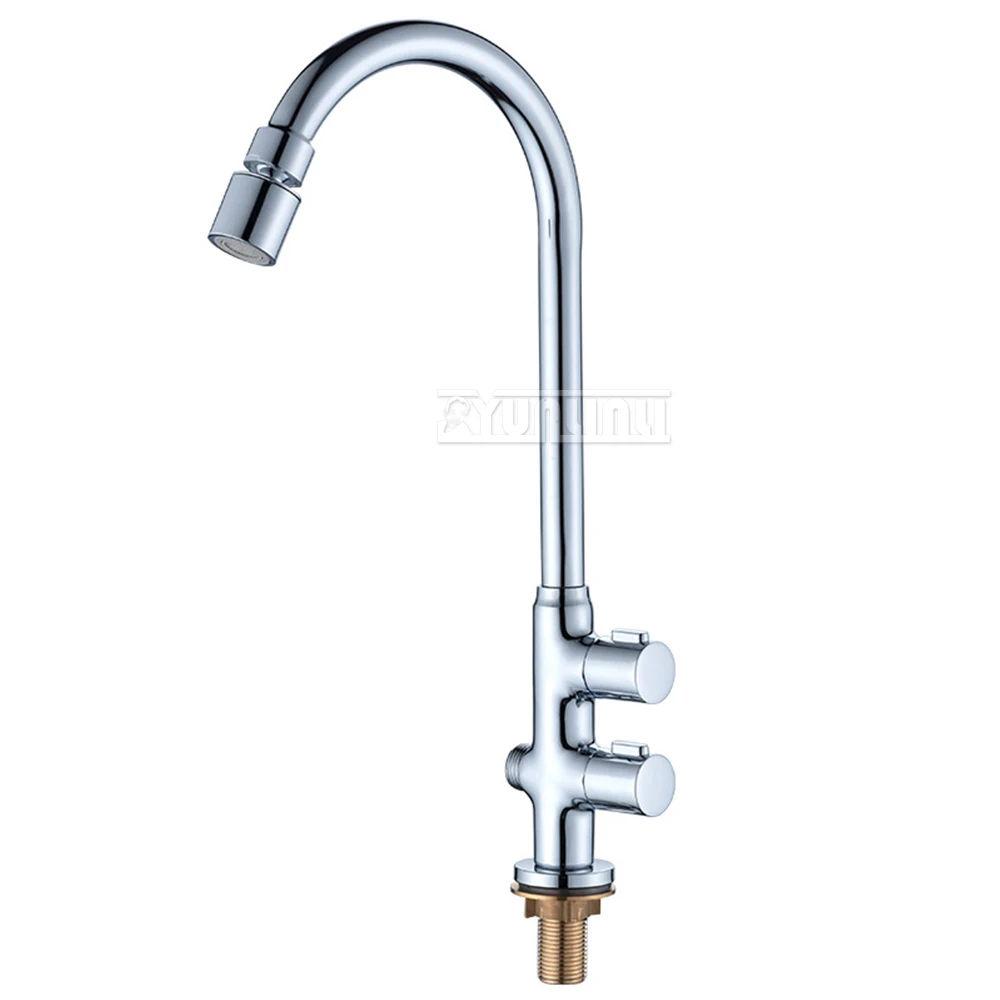 Kitchen Faucet Deck Mounted Mixer Tap 360 Degree Rotation Stream Sprayer Nozzle Kitchen Sink shower head With spray gun 2025 New