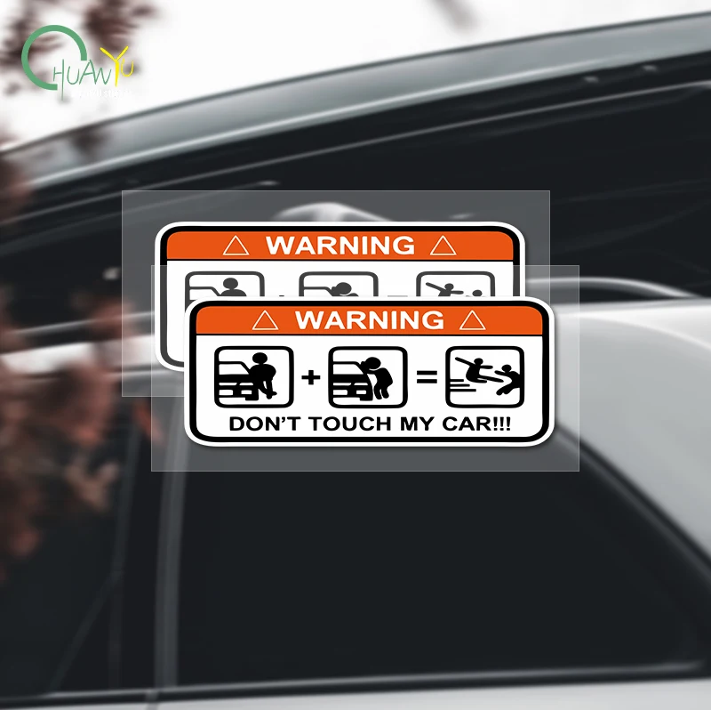 No Touching, Do Not Move Me Car Sticker, Warning Sign for Cars, Motorcycles, Electric Bikes, Mountain and Road Bikes