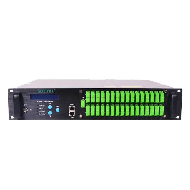 High Power CATV 1550nm 32 Ports 23dB Fiber Optic Signal Amplifier EDFA Erbium-doped fiber amplifiers