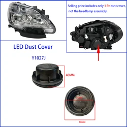 EHLTE 1 Pc Headlight Dust cover For Opel Vauxhall Mokka F G LED Bulb Extended Plug Headlamp Heighten Caps