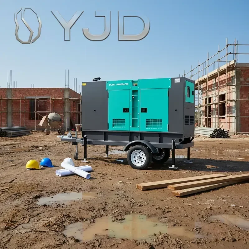YJD 30kva 30kw Silent Diesel Generator Open Frame 1800 RPM ATS Soundproof Trailer