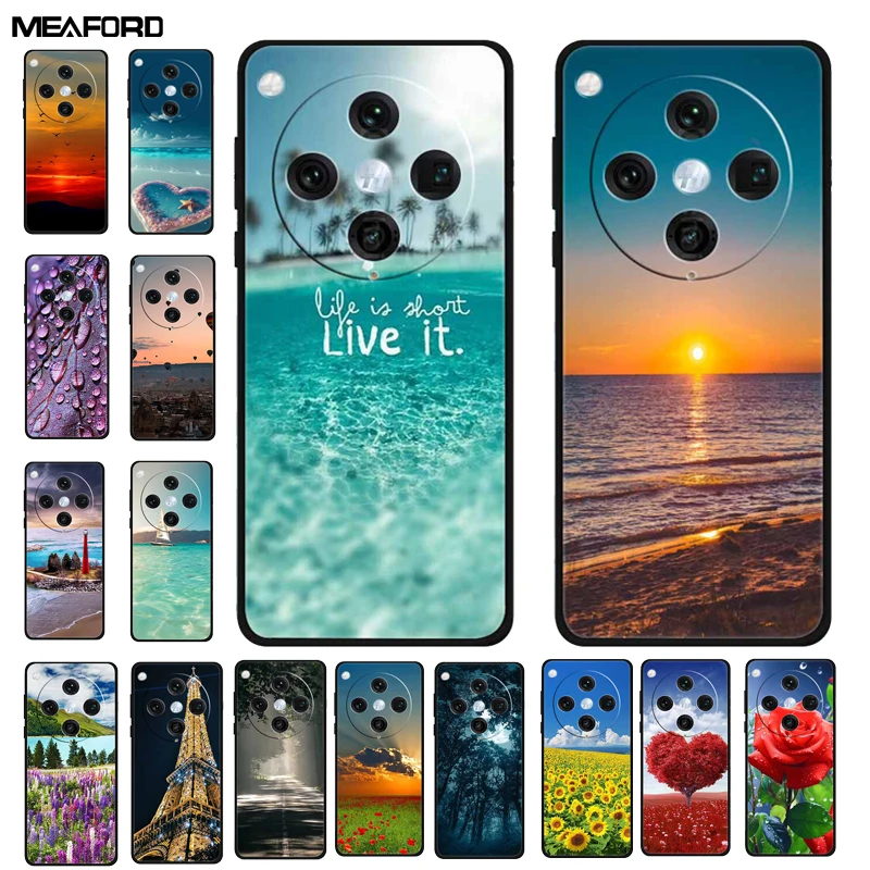 For OPPO Find X8 Case X 8 PKB110 Floral Painted Silicon Phone Cover For Oppo FindX8 Pro 5G TPU Phone Cases PKC130 Bumper Shells