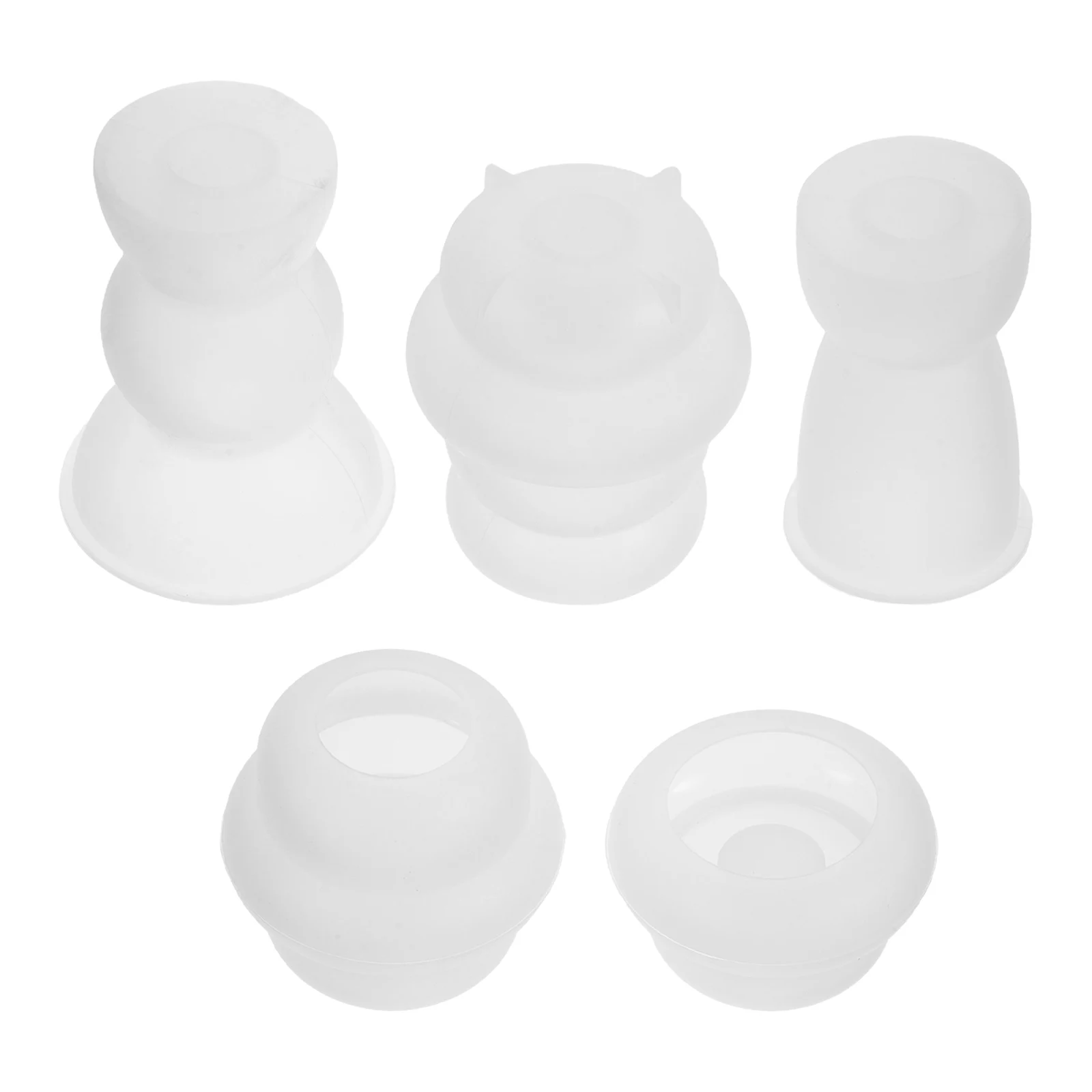 

5pcs Holder Silicone Epoxy Resin Casting Diy Crafts For Wedding Holiday Decorations Votive Holder Pillar Candlestick