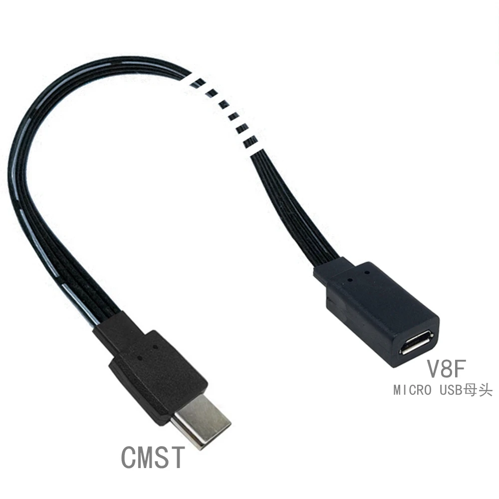 10 СМ 20 СМ Угол кабеля Micro USB «мама» к USBC «папа» 90 градусов Кабель MicroUSB к USB типа C «папа» Синхронизация данных зарядка