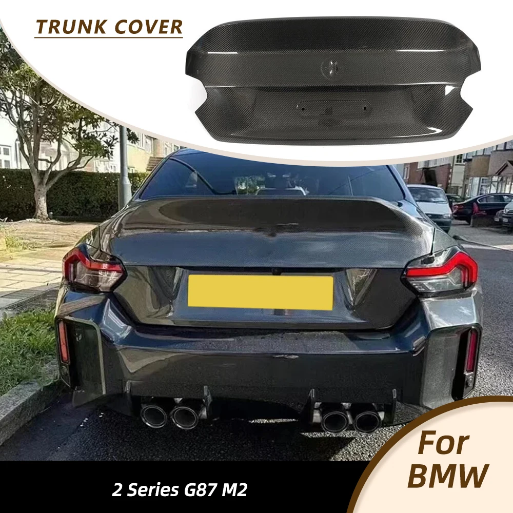 

Car Rear Trunk Boot Cover for BMW 2 Series G87 M2 2023 2024 Car Rear Trunk Lid Cover Spoiler Car Racing Body Kits Carbon Fiber
