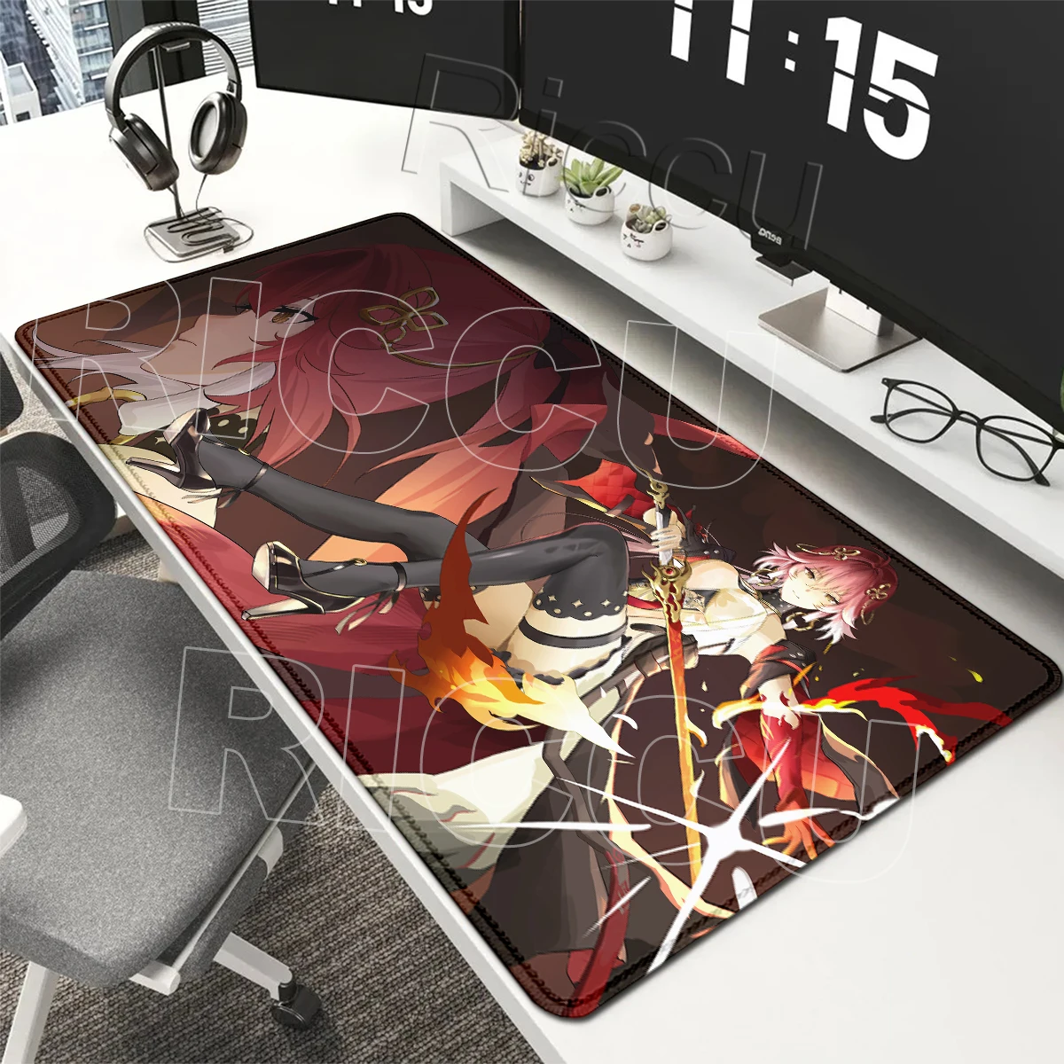 Pretty Changli HD Printing Mousepad Notebook Desk Protector Mats Gaming Wuthering Waves Anti-slip Mausepad Office PC Accessories