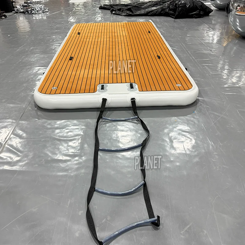 Water Floating Platform Island Floating Raft Inflatable Dock Platform For Swimming Yacht Occasions