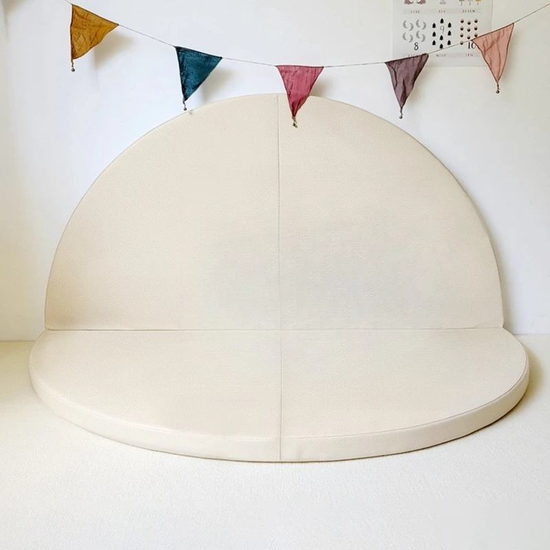 New Design Foldable Round Game Mat Leather Waterproof Foam Game Mat Mattress Room Mat