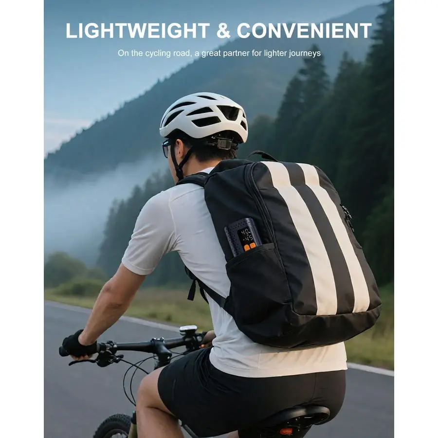 مضخة دراجة، مضخة إطار دراجة صغيرة 160 رطل لكل بوصة مربعة، مضخة دراجة سريعة 4X مع مقياس ضغط رقمي، مضخة هواء للدراجة الجبلية، موتو، #5