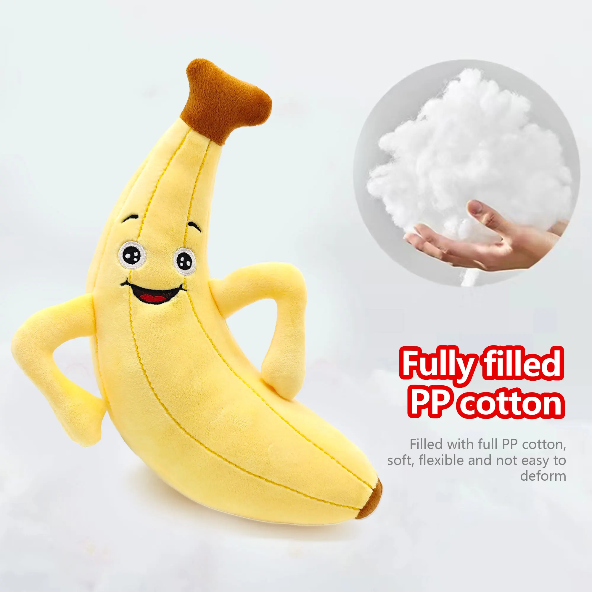 Juguetes de peluche de frutas de simulación súper suaves, almohada de felpa de modelado de manzana y plátano, adornos de interior, muñecas de máquina de grúa, regalos de vacaciones