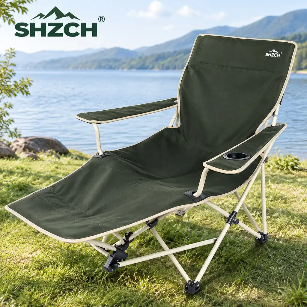 Gartenmöbel Outdoor Camp Automatic Deck Beach Camping Picnic Chair Office Lunch Break Single Bed Sun Loungers