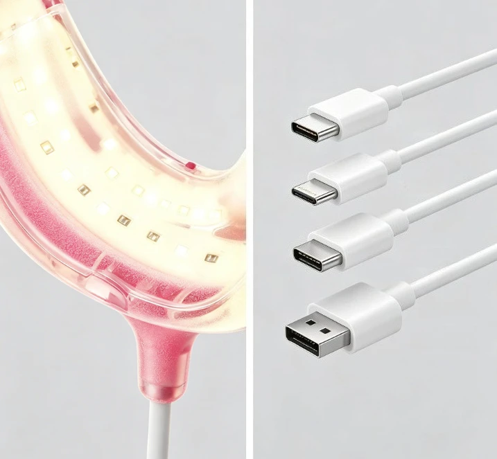 4-in-1 USB Red Light Dental Therapy Device Instant Pain Relief for Toothache Gum Bleeding & Oral Ulcers