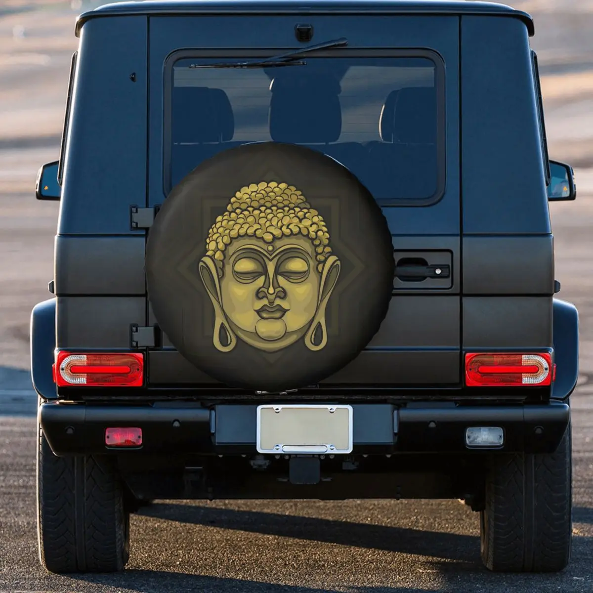 

Golden Buddha Radiating Light Tire Cover Wheel Protectors Weatherproof Universal for Jeep Trailer RV SUV Truck Camper