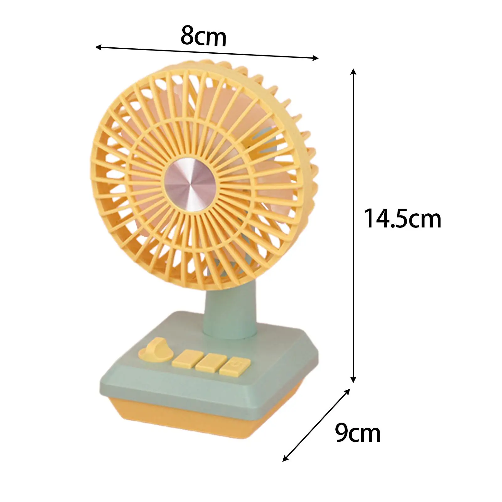 Handheld Fan with 2 Speeds Wind Cordless USB Rechargeable Hand Fan Portable Small Fan for Camping Outdoor Sports Traveling Work