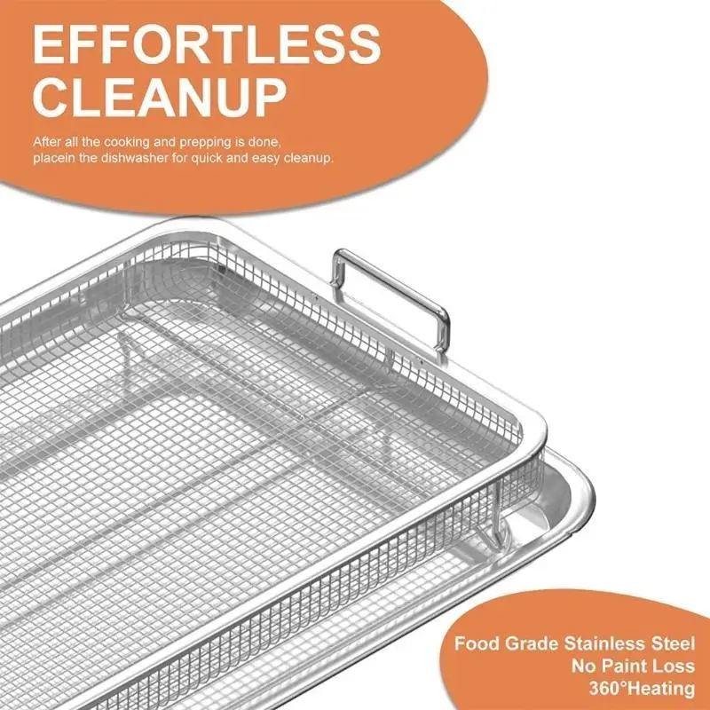 

D0AB Корзина и противень для фритюрницы из нержавеющей стали. Набор подносов для здорового приготовления картофеля фри.