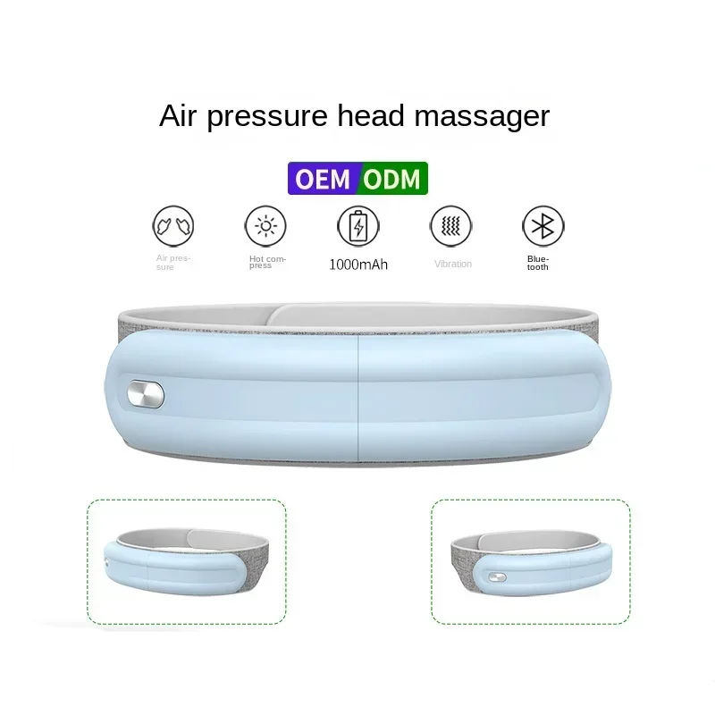 Head Massager Air Pressure Vibrating Scalp Massager Hot Compress Massager