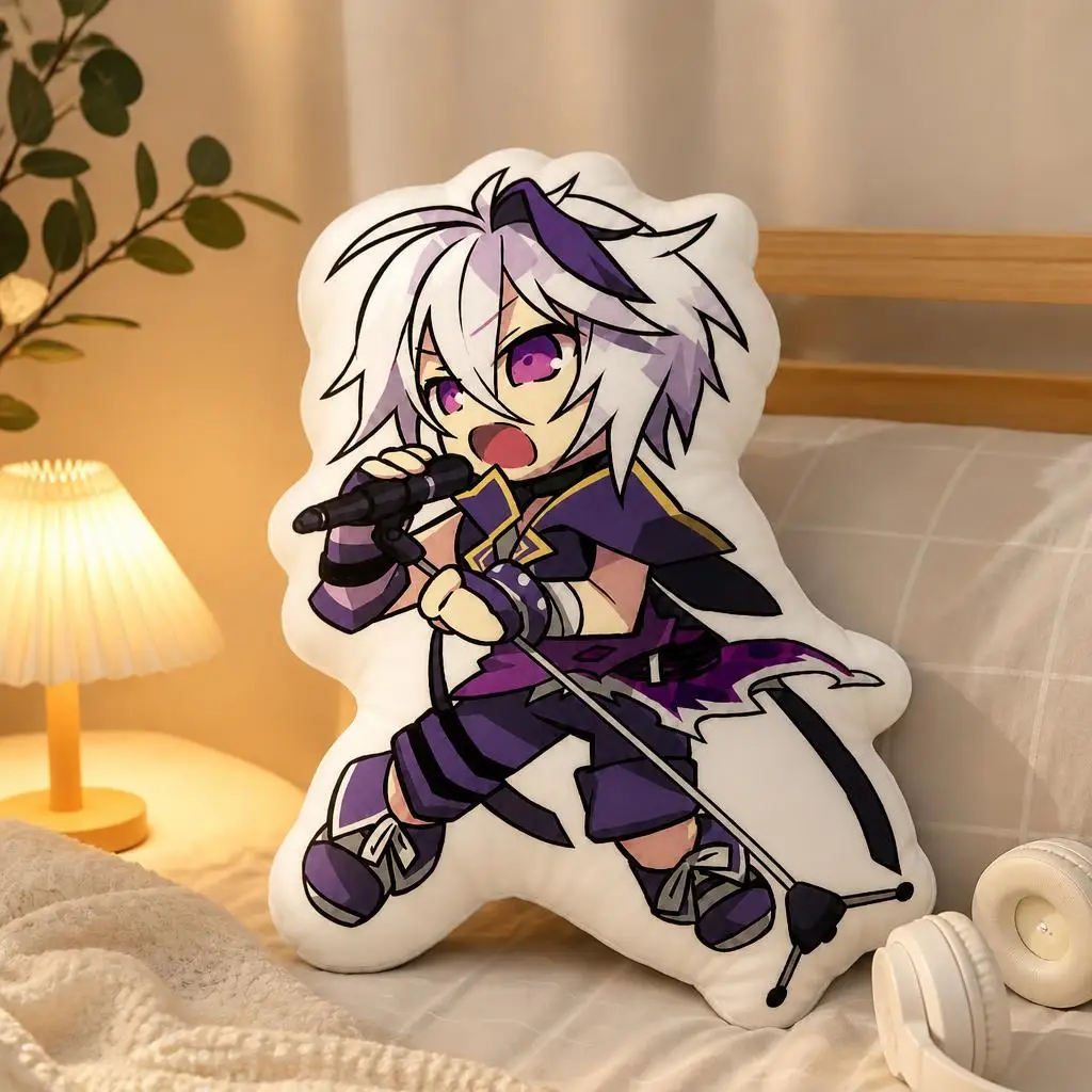 Vocaloid Flower V Flower Anime Virtual Chibi VFlower Plush Pillow Cushion Stuffed Throw Pillow Home Decor Gift Sofa Bed