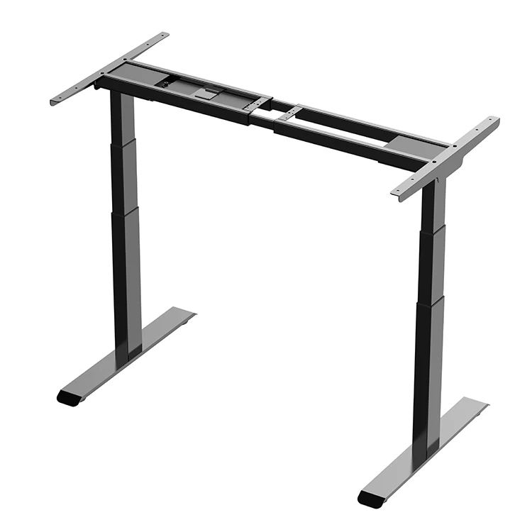 Frame Heavy Duty T Legs Ergonomic Computer Workstation Table Dual Motor 3 Stage Electric Height Adjustable Standing Desk  Frame