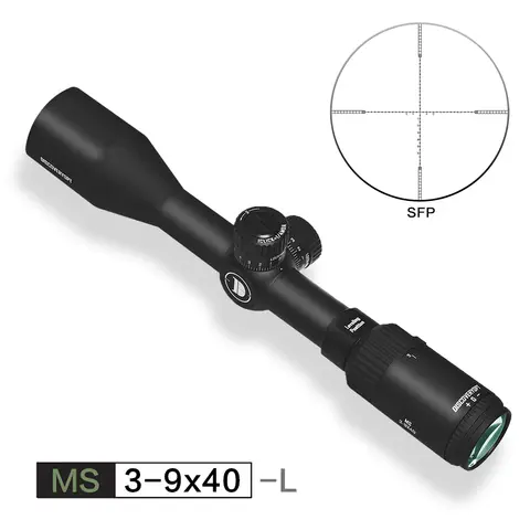 DISCOVERYOPT MS 3-9X40 Spring Riflescope MOA Reticle Hunting Sight Lockable Turrets Tactical Outdoor Shooting Optics Scope