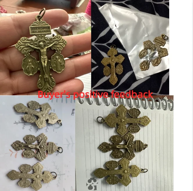 1/3/6PCS Alloy Catholic Crucifixes Multipurpose Catholic Things Meaningful Pardon Crucifix High Quality Crosses for Rosarie