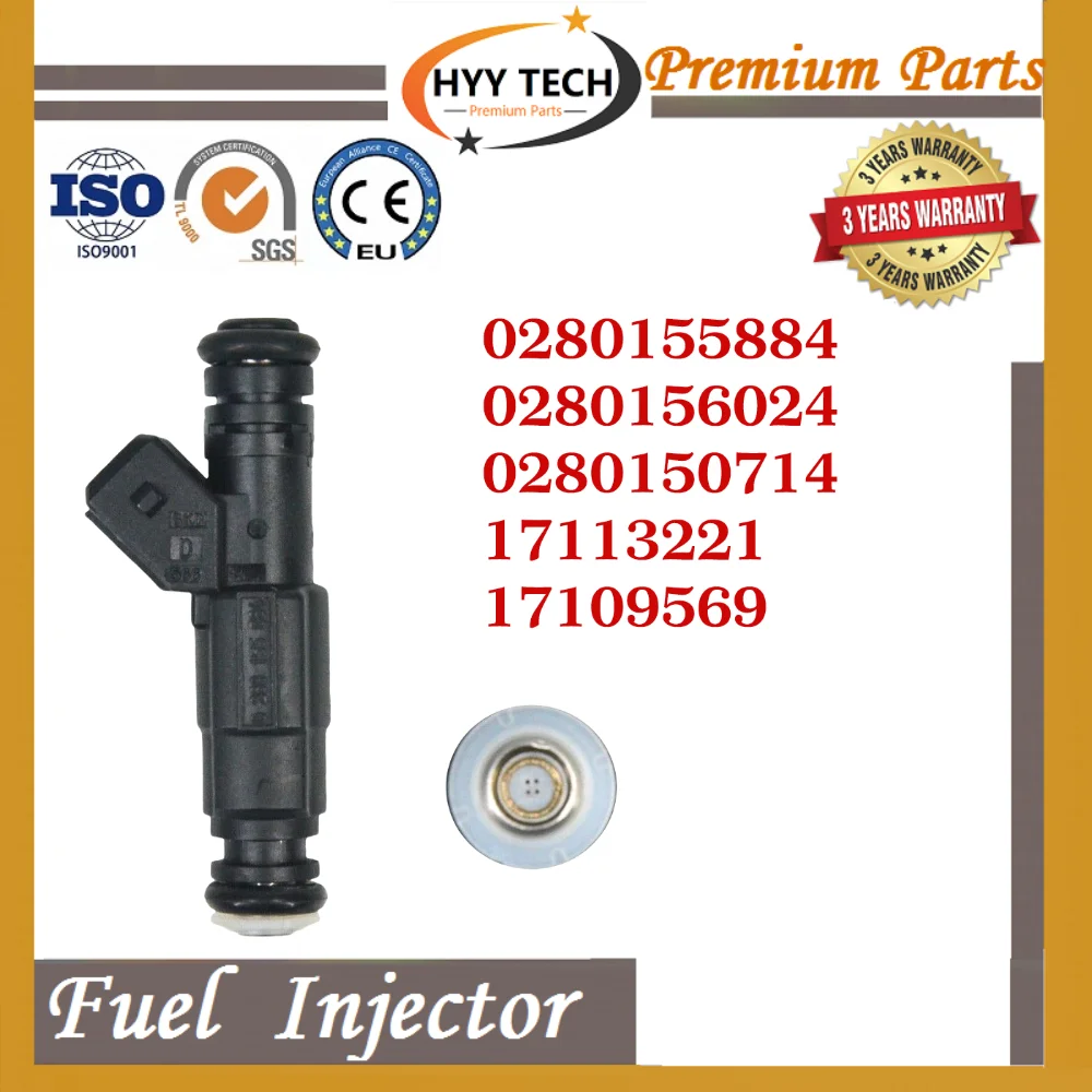 

HYY Premium Parts 4Pcs 650cc Fuel Injectors 0280155884 For BMW E36 E46 M50 M52 S50 M3 TURBO 60lb 62lb 65lb EV1