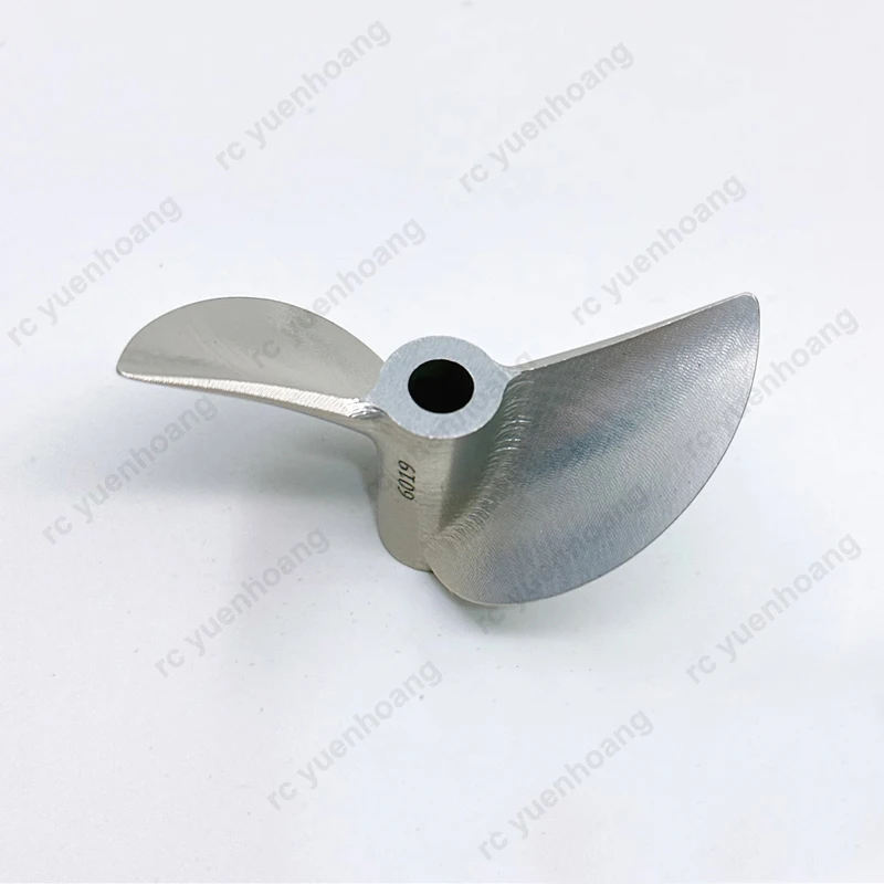 1 قطعة ضياء 60/62/64/66 مللي متر ثقب داخلي 6.35 مللي متر 2-شفرة مجداف الملعب 1.9 سبائك الألومنيوم المروحة ل 1-2 متر RC قارب الدعائم استبدال #5