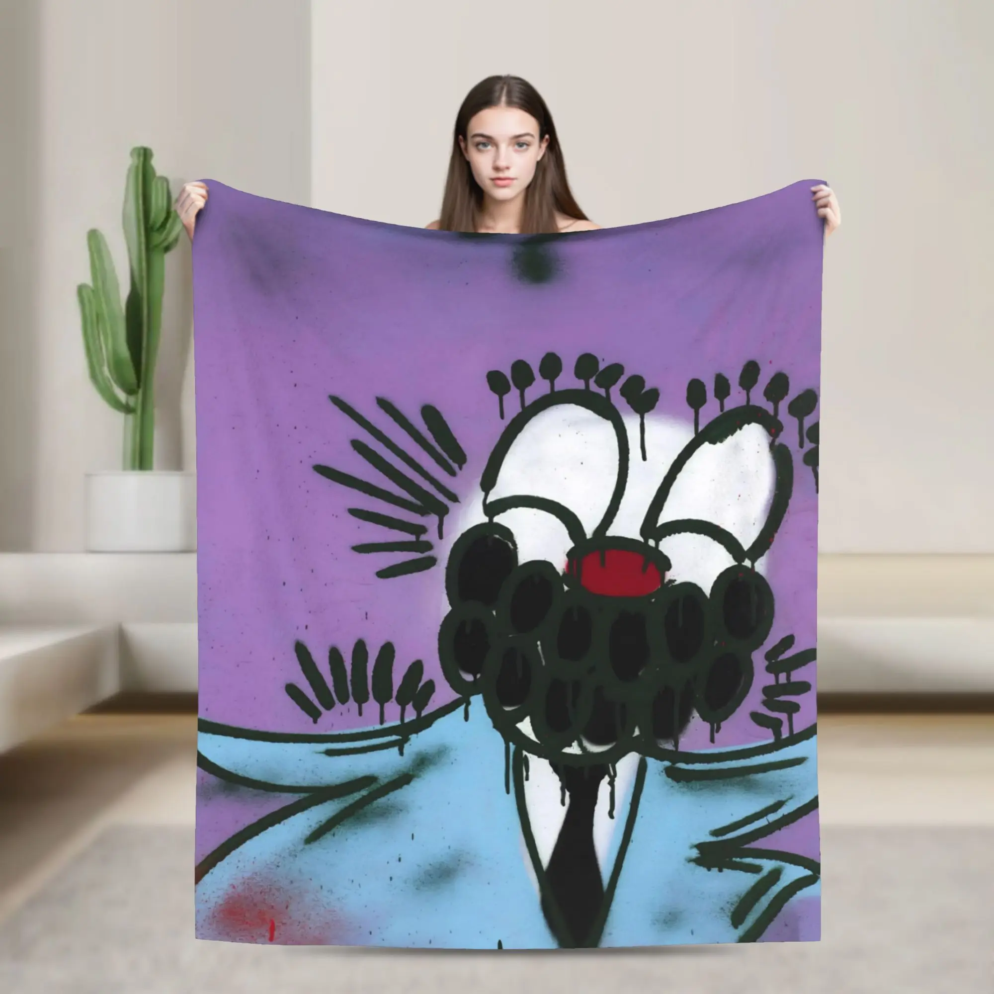 Comfort Anime Olaolu Slawn Art Blanket Accessories Bed Decorative  Throw Blanket Super Warm Fleece for Bedroom
