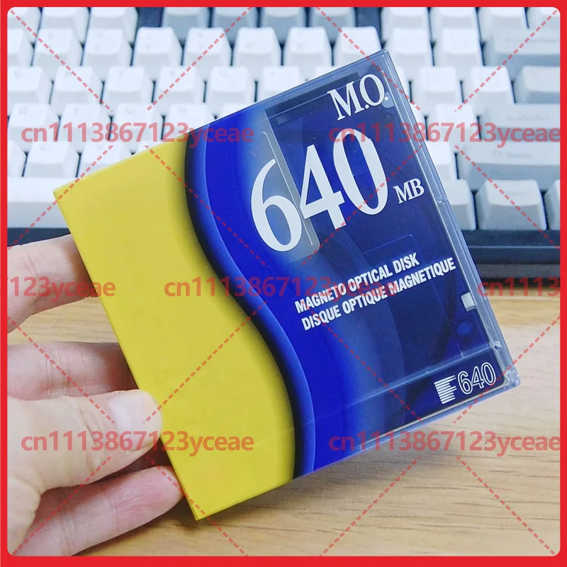 For Sony 640MB MO Magneto Optical Disk Blue Original Made in Japan Vintage Data Storage Collectible